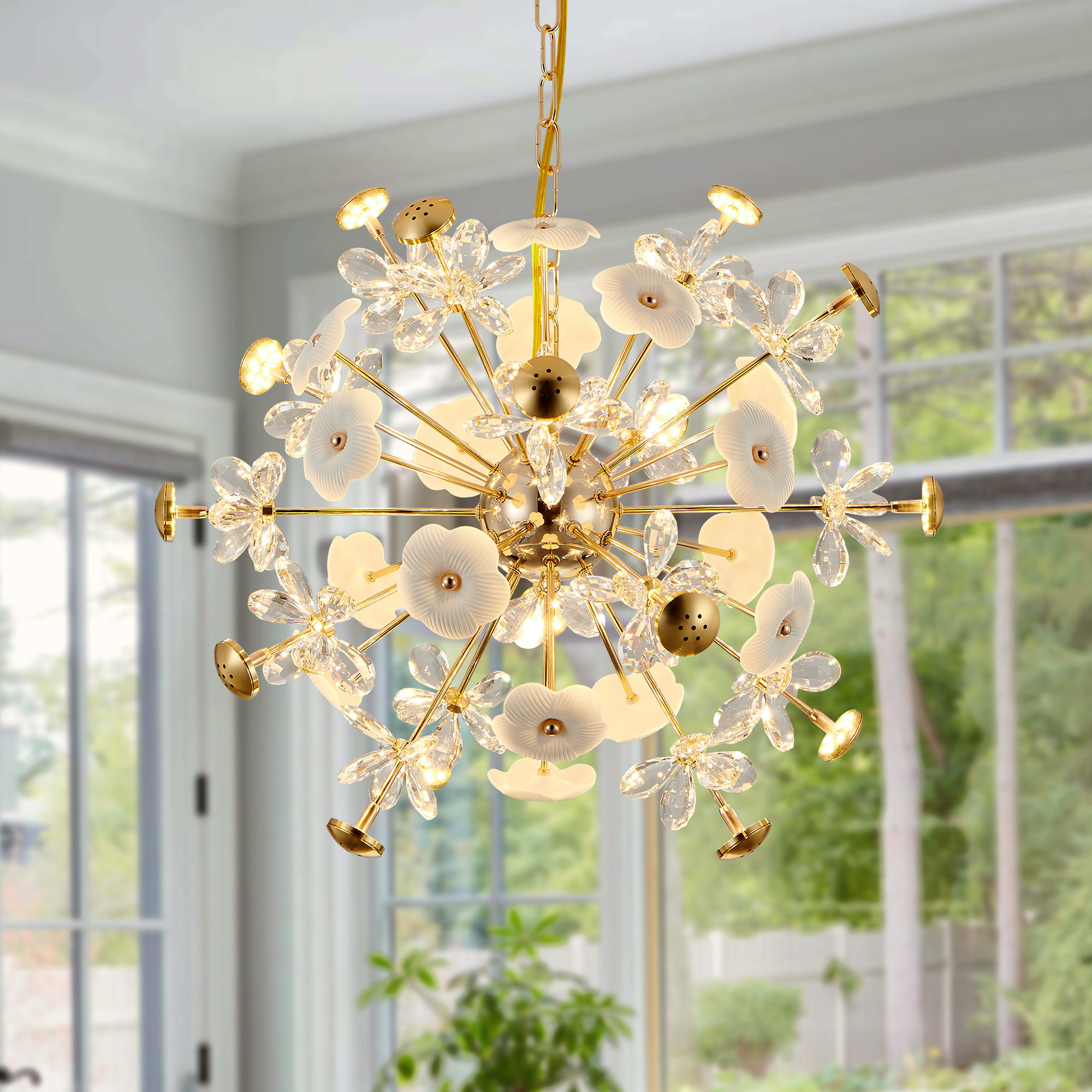 Dandelion crystal chandelier cheap